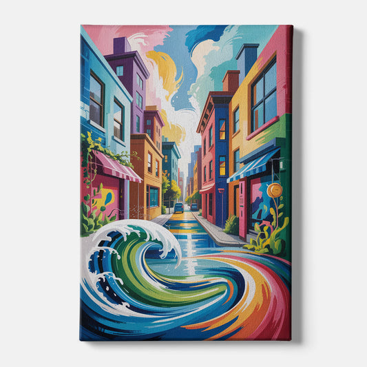 Graffiti Alley Urban - Canvas Wall Art