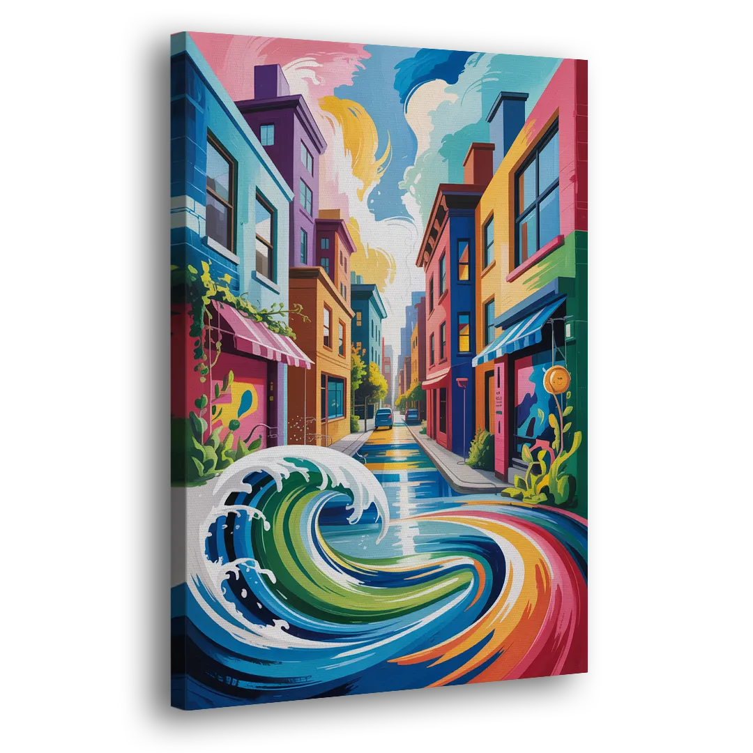 Graffiti Alley Urban Side - Canvas Wall Art