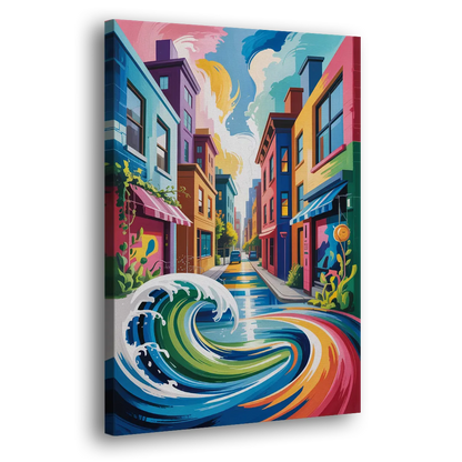 Graffiti Alley Urban Side - Canvas Wall Art
