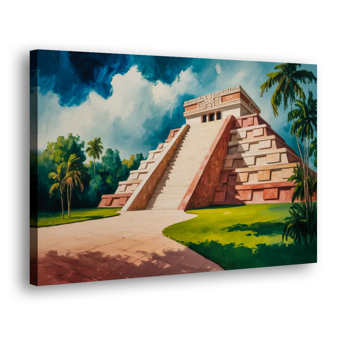 Gran Museo del Mundo Maya Side - Canvas Wall Art