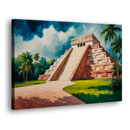 Gran Museo del Mundo Maya Side - Canvas Wall Art