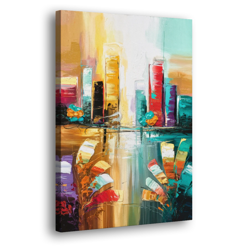 Grand Rapids Artistic City Vibes - Canvas Wall Art - Side