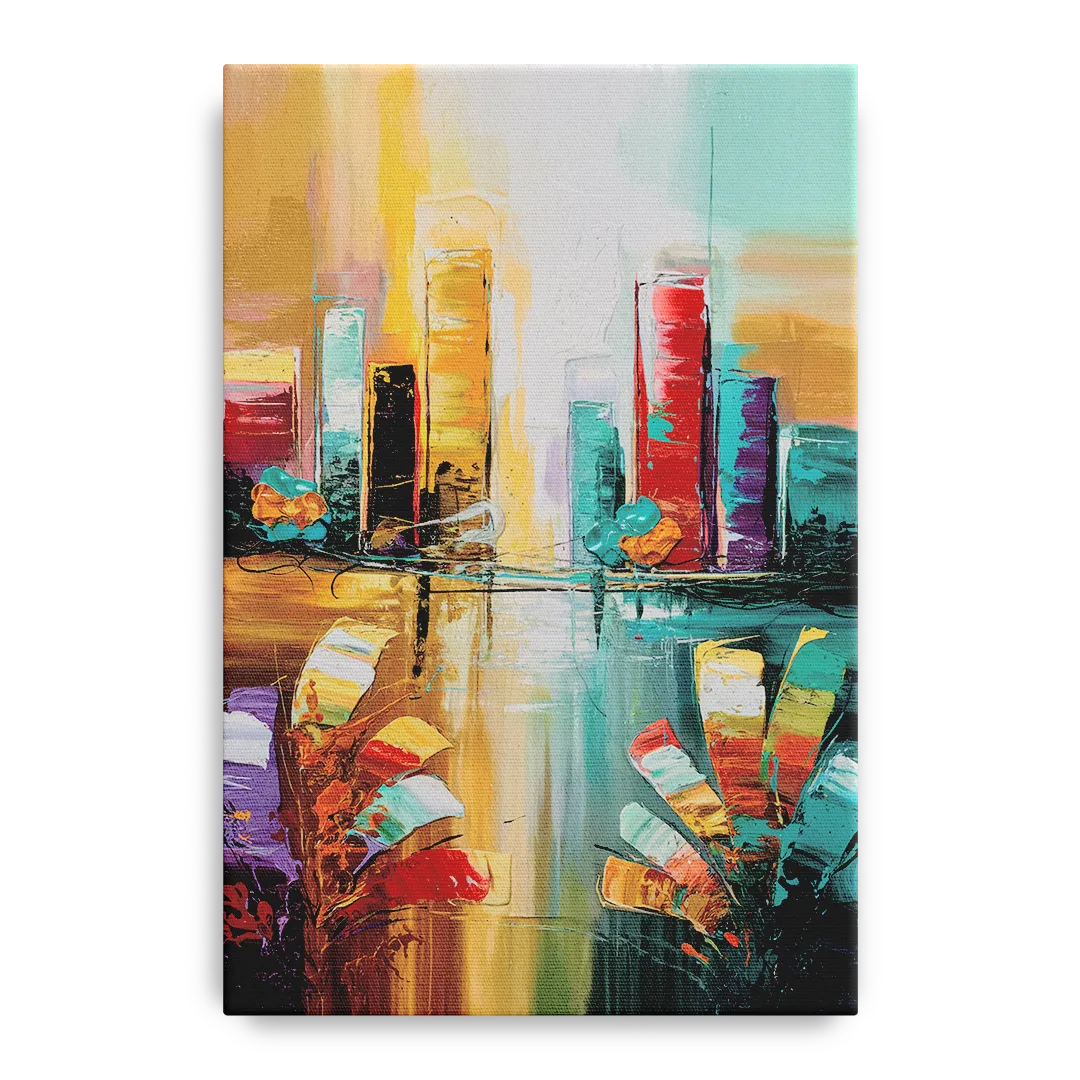 Grand Rapids Artistic City Vibes Front - Canvas Wall Art