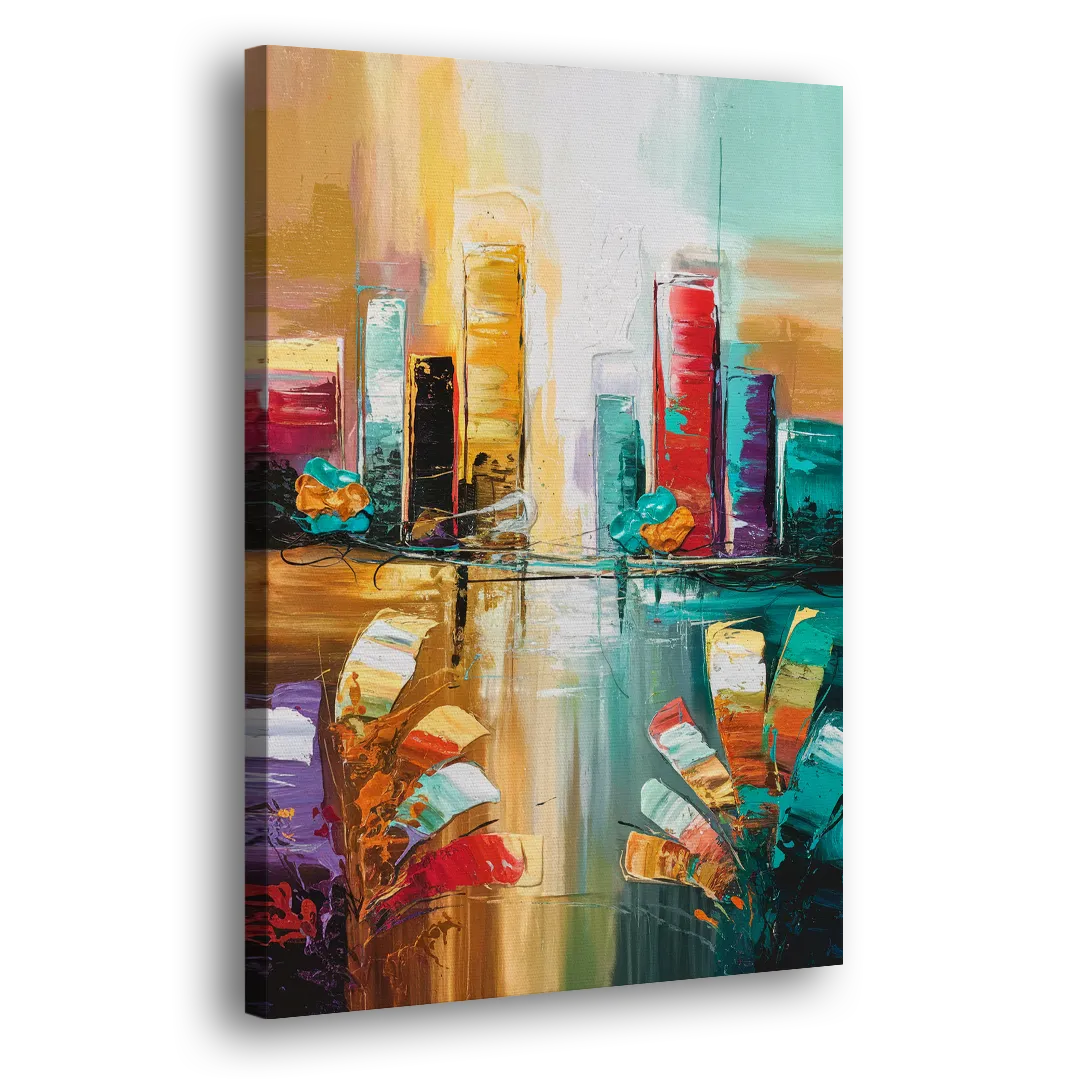 Grand Rapids Artistic City Vibes Side - Canvas Wall Art