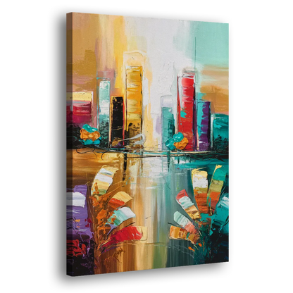 Grand Rapids Artistic City Vibes Side - Canvas Wall Art