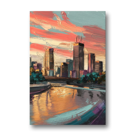 Grand Rapids Downtown Skyline - Canvas Wall Art - Front
