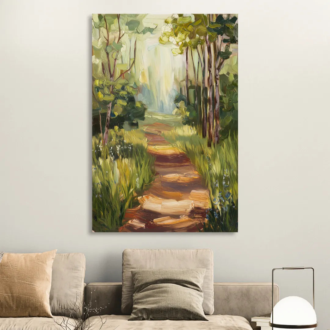 Grand Rapids Forest and Trails Living Room - Canvas Wall Art