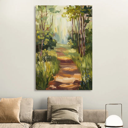 Grand Rapids Forest and Trails Living Room - Canvas Wall Art