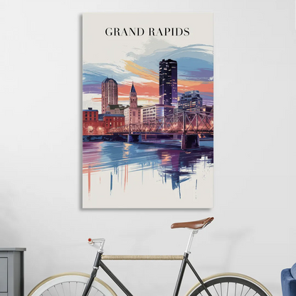 Grand Rapids Historic Landmarks Living Room - Canvas Wall Art