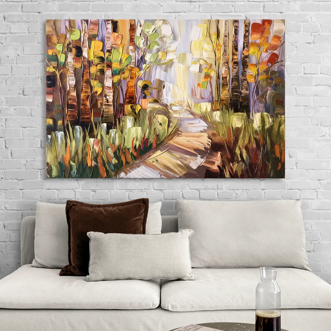 Grand Rapids Seasonal Foliage Sitting Room - Canvas Wall Art