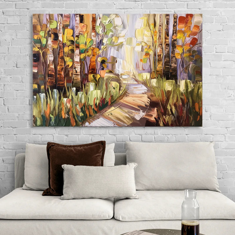 Grand Rapids Seasonal Foliage Sitting Room - Canvas Wall Art