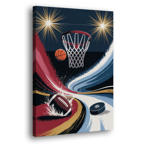 Grand Rapids Sports Team Pride - Canvas Wall Art - Side