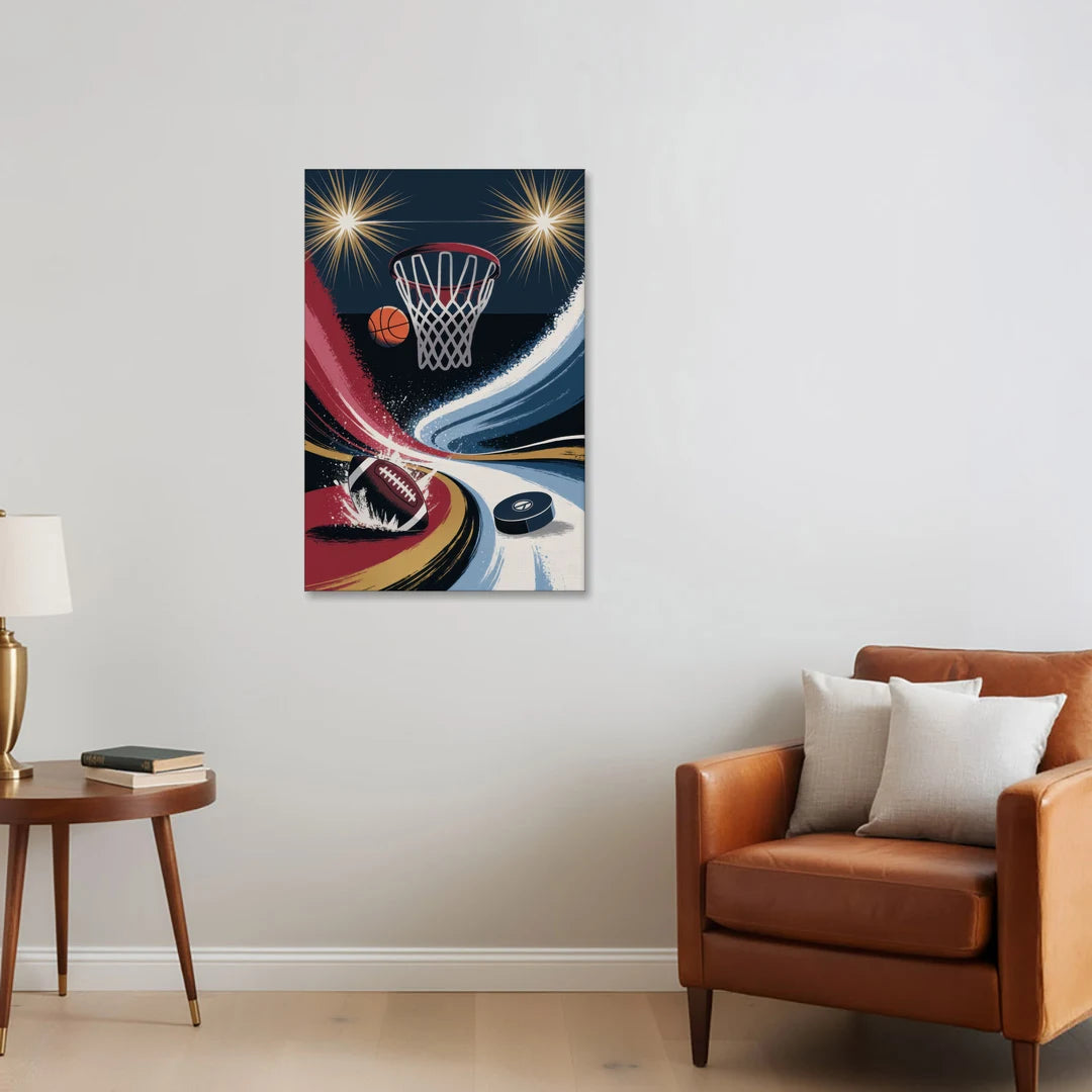 Grand Rapids Sports Team Pride - Canvas Wall Art - Sofa - 24x36