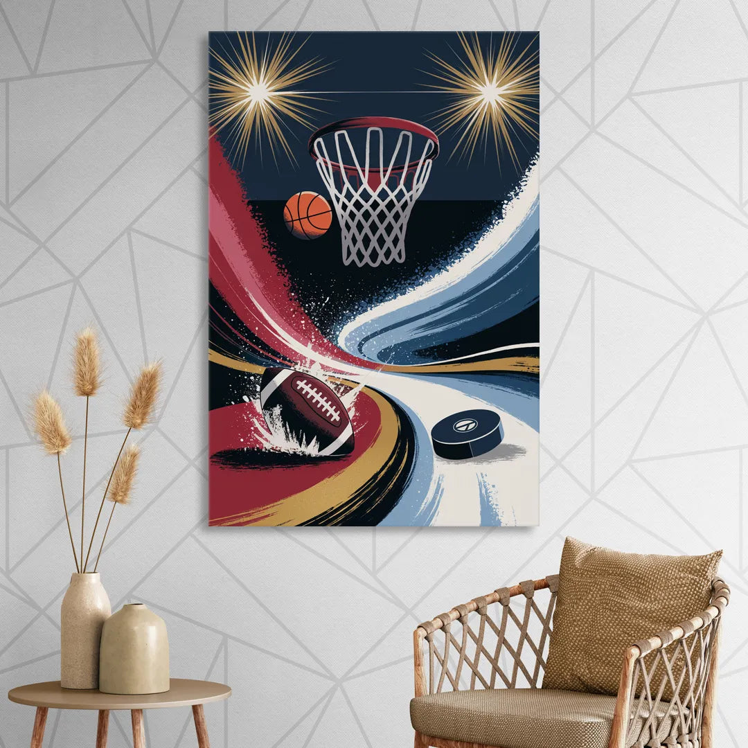 Grand Rapids Sports Team Pride Sitting Room - Canvas Wall Art