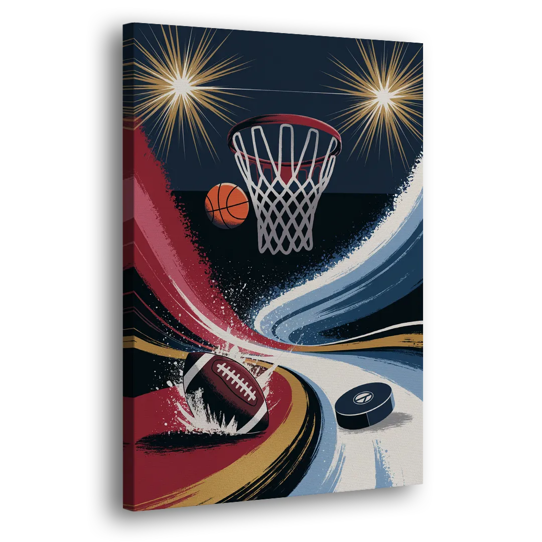 Grand Rapids Sports Team Pride Side - Canvas Wall Art