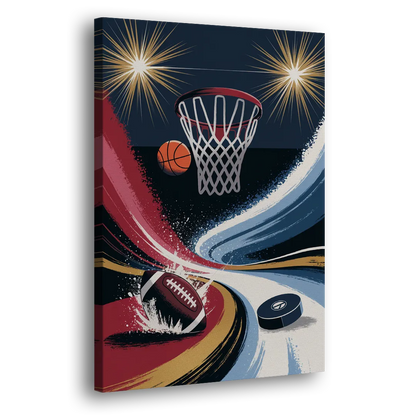 Grand Rapids Sports Team Pride Side - Canvas Wall Art