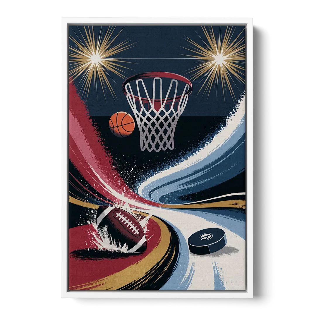 Grand Rapids Sports Team Pride Front - White Canvas Wall Art