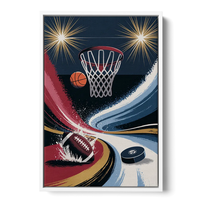 Grand Rapids Sports Team Pride Front - White Canvas Wall Art