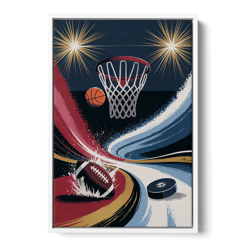 Grand Rapids Sports Team Pride Front - White Canvas Wall Art