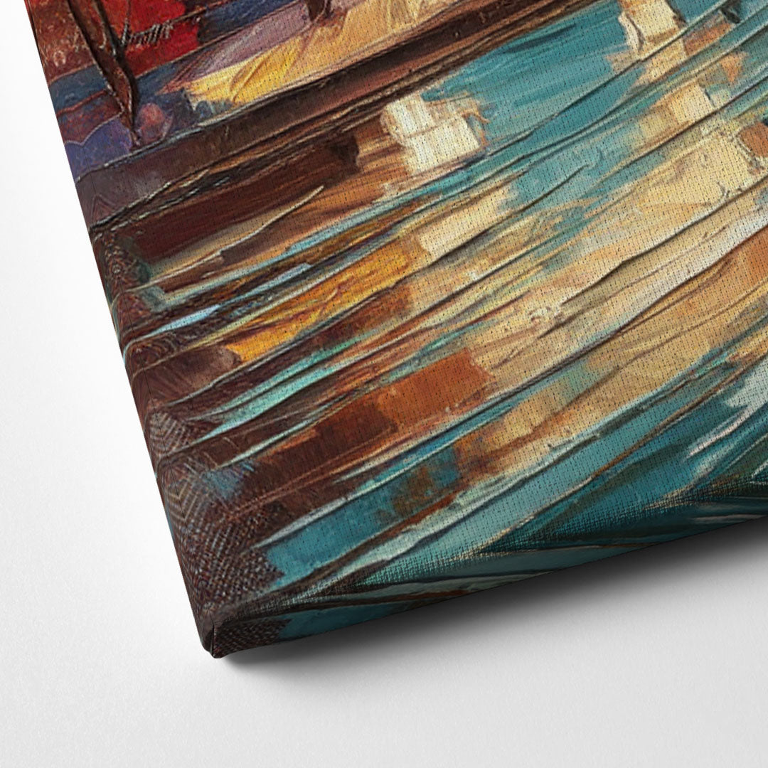 Grand Rapids Urban River Views Canvas Close Up