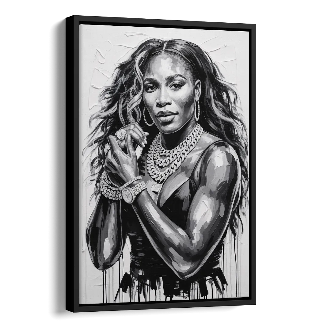 Grand Slam Side - Black Canvas Wall Art