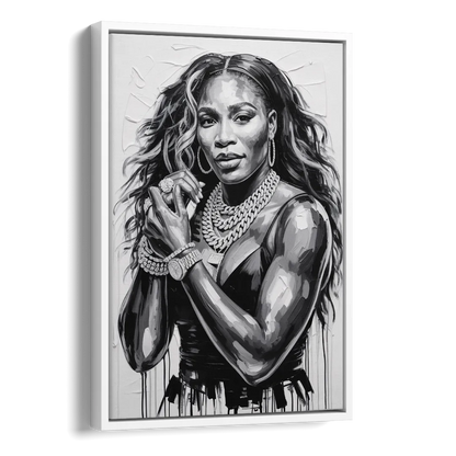 Grand Slam Side - White Canvas Wall Art