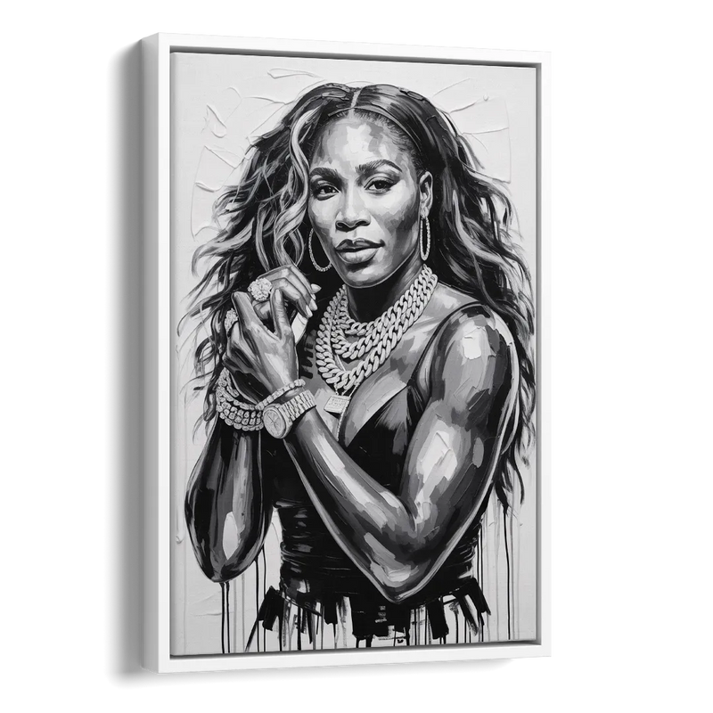 Grand Slam Side - White Canvas Wall Art