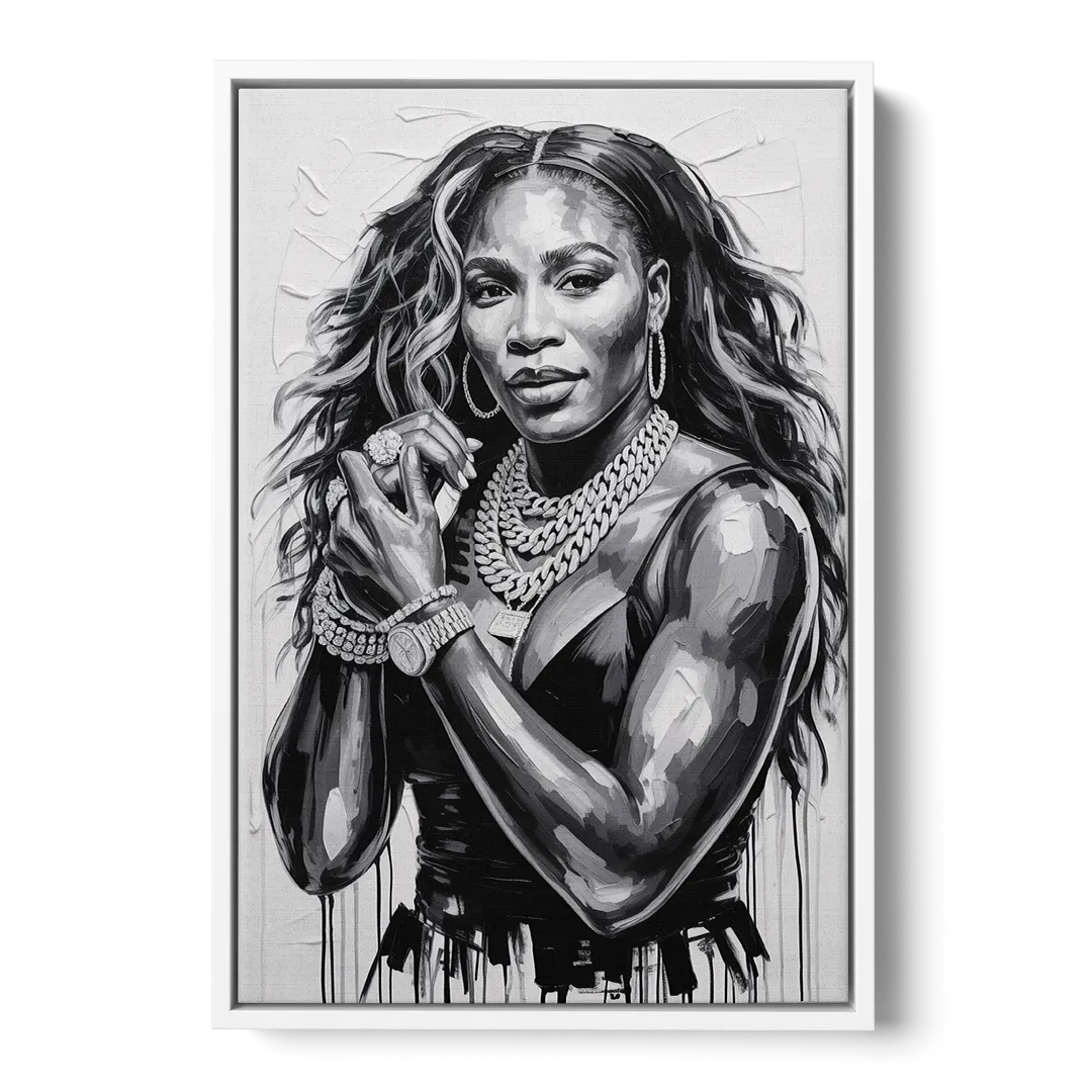 Grand Slam Front - White Canvas Wall Art