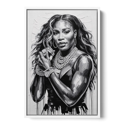 Grand Slam Front - White Canvas Wall Art