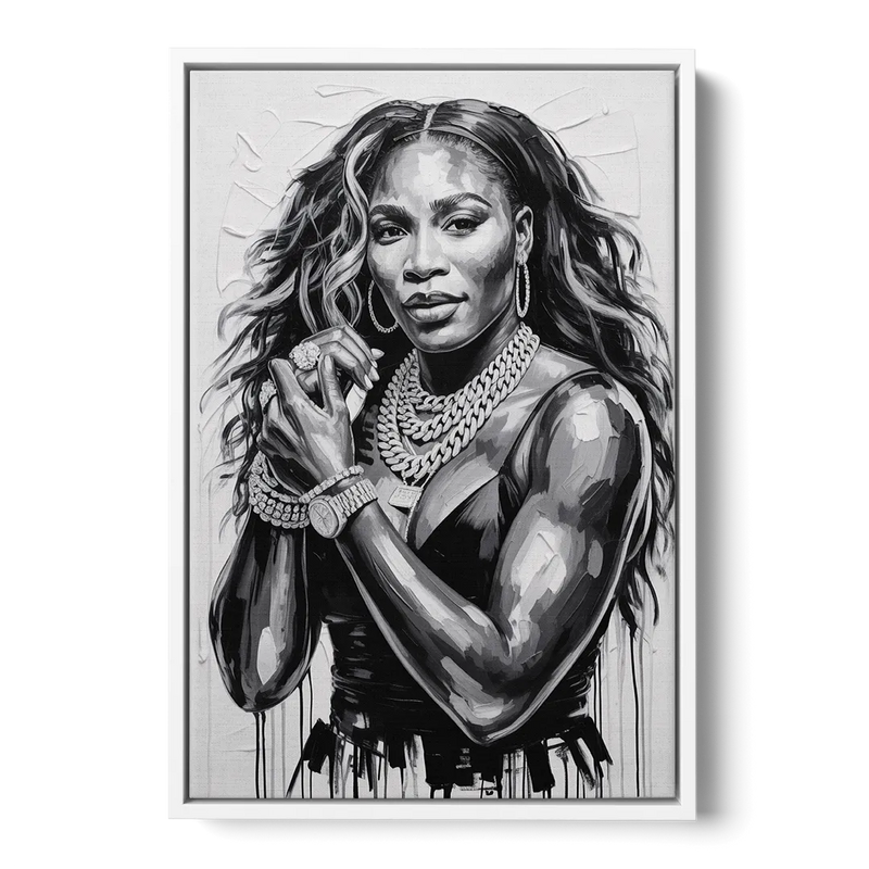 Grand Slam Front - White Canvas Wall Art