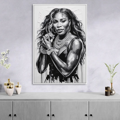 Grand Slam Living Room - White Canvas Wall Art