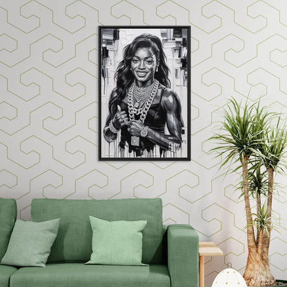 Gravity Defied 2.0 - Living Room Black Frame Canvas