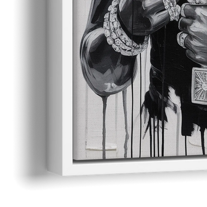 Gravity Defied 2.0 - Close-Up White Frame Canvas
