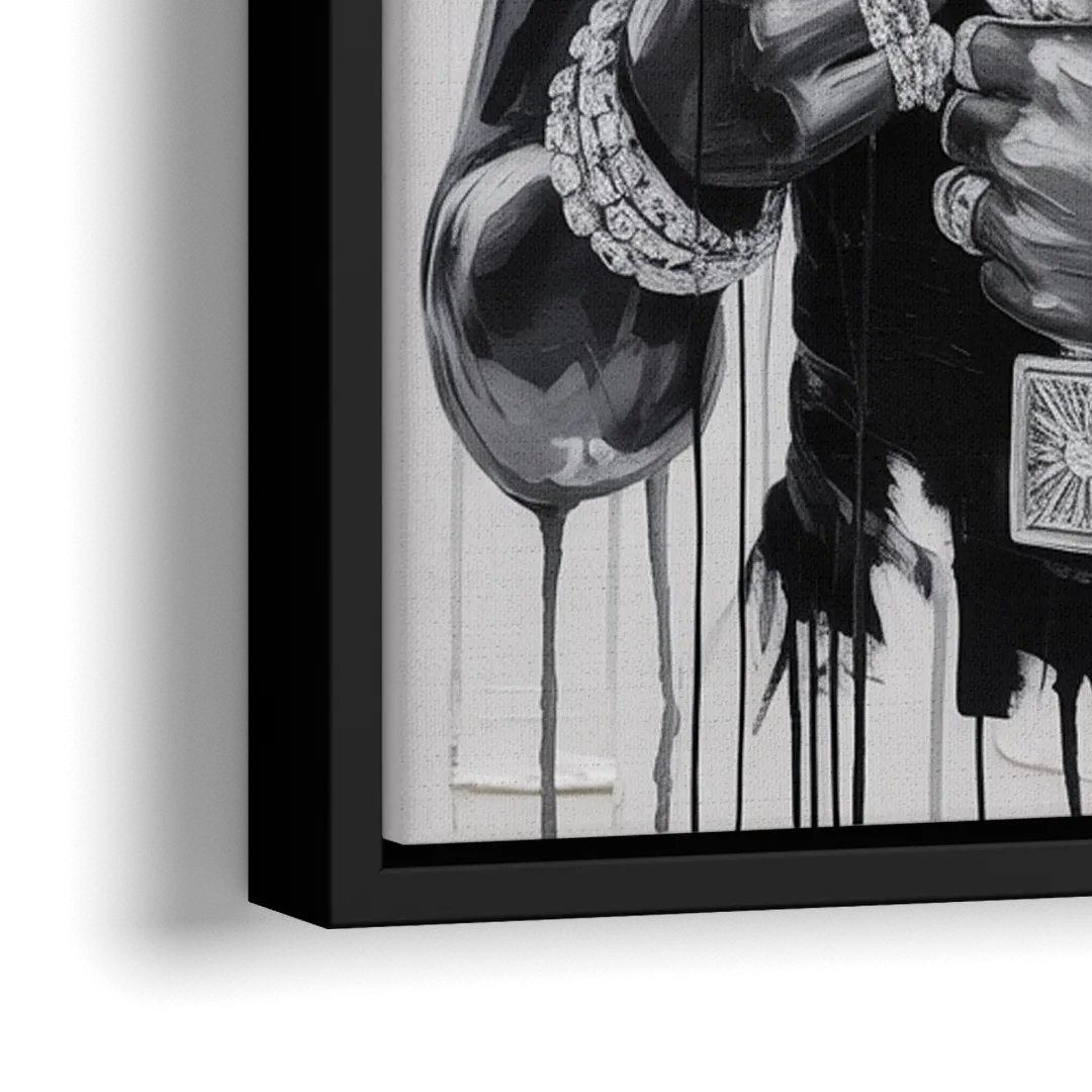 Gravity Defied 2.0 - Close-Up Black Frame Canvas