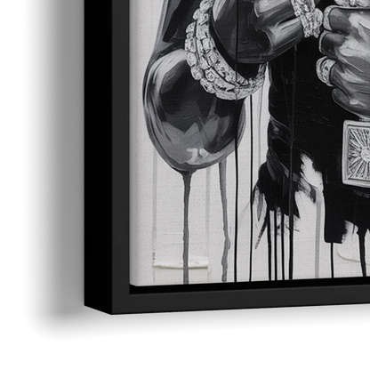 Gravity Defied 2.0 - Close-Up Black Frame Canvas