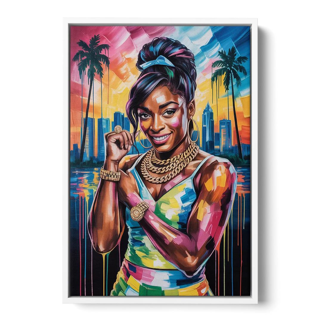 Gravity Defied - White Frame Canvas