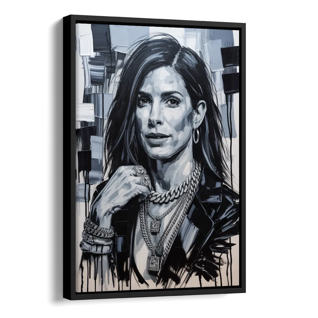 Gravity Side - Black Canvas Wall Art