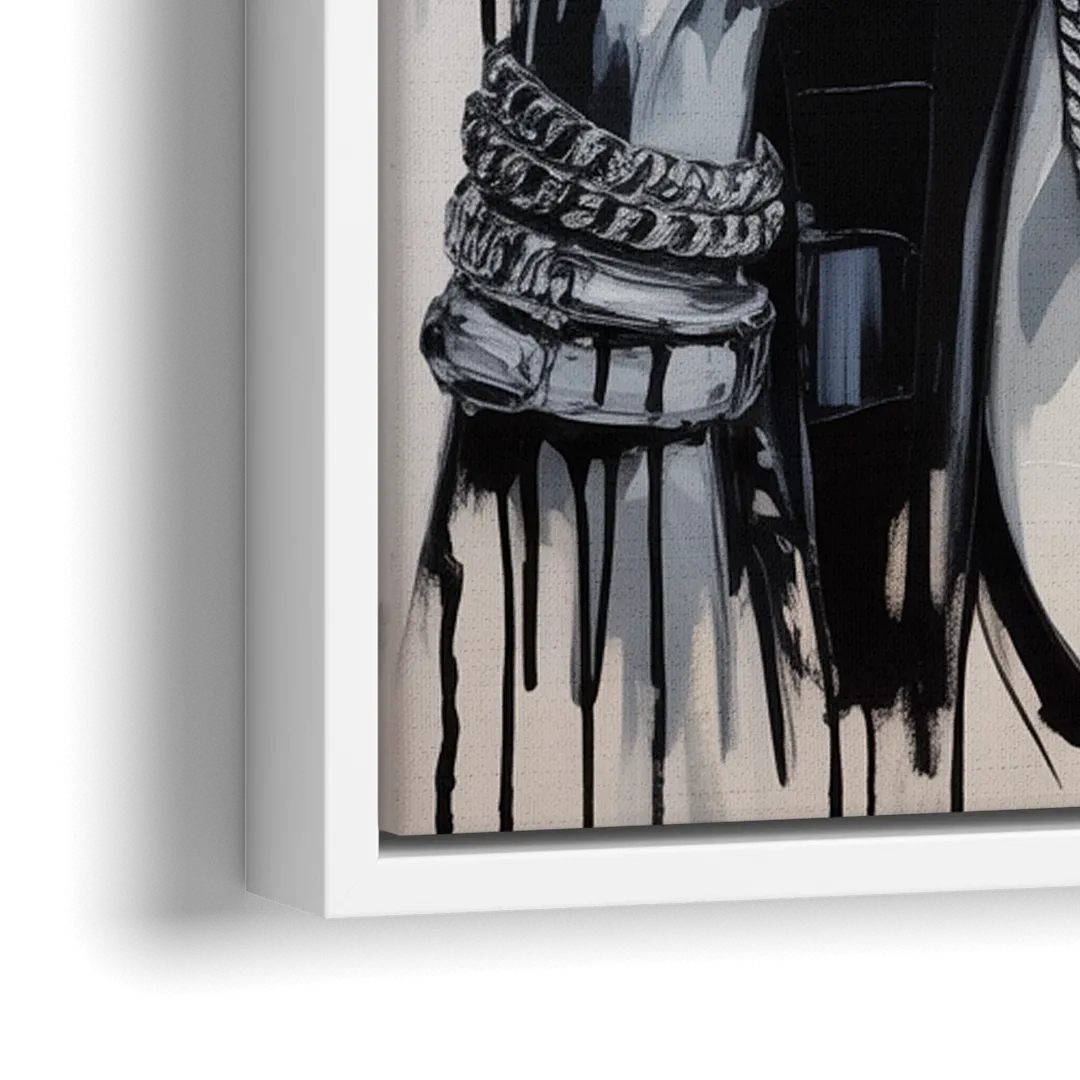 Gravity - Close-Up White Frame Canvas