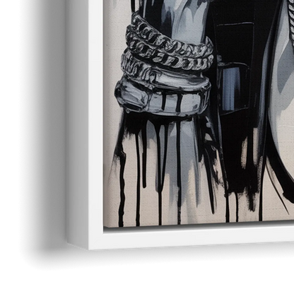 Gravity - Close-Up White Frame Canvas