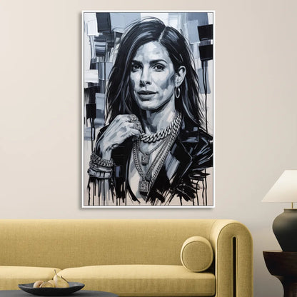 Gravity Sitting Room - White Canvas Wall Art