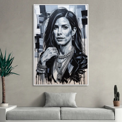 Gravity Living Room - White Canvas Wall Art