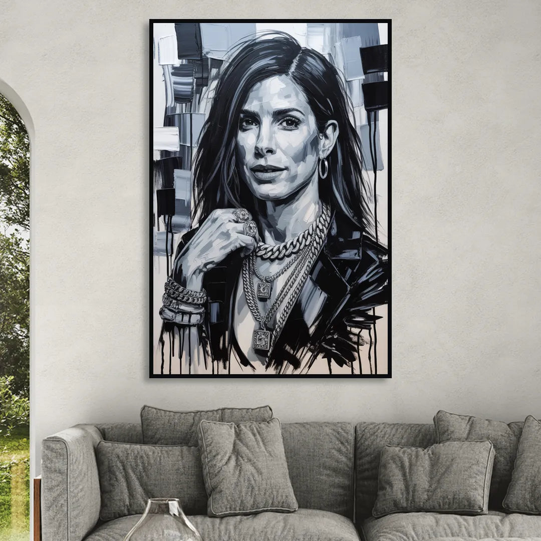 Gravity Sitting Room - Black Canvas Wall Art
