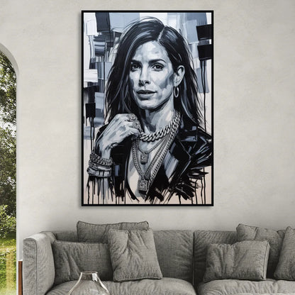 Gravity Sitting Room - Black Canvas Wall Art