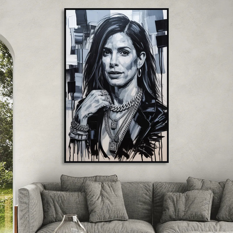 Gravity Sitting Room - Black Canvas Wall Art