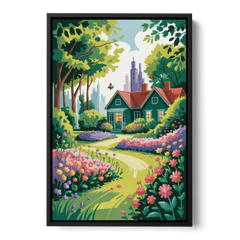 Green Gables Heritage - Black Framed Canvas Wall Art - Front