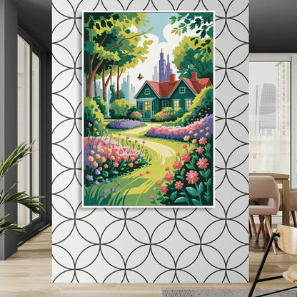 Green Gables Heritage Sitting Room - White Canvas Wall Art