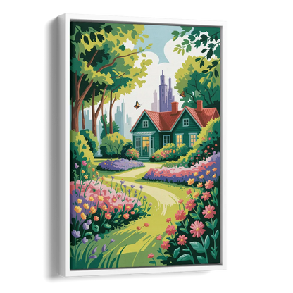 Green Gables Heritage Side - White Canvas Wall Art