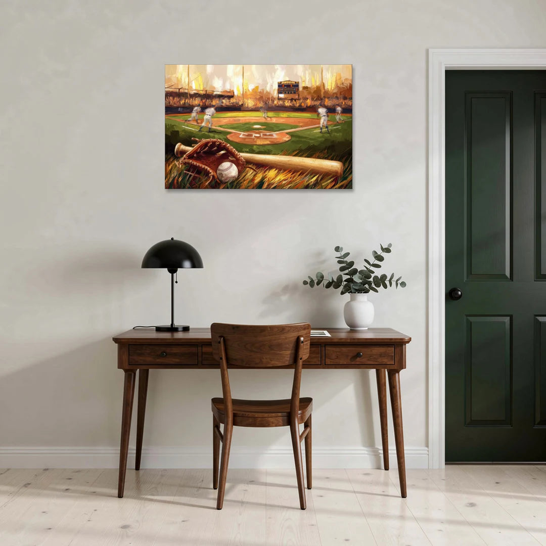 Greensboro Baseball Heritage - Canvas Wall Art - Office - 36x24
