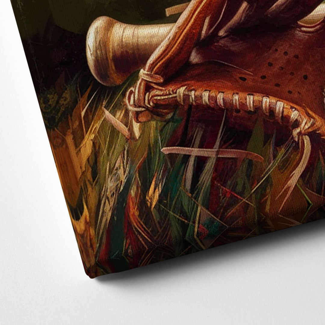 Greensboro Baseball Heritage Canvas Close Up