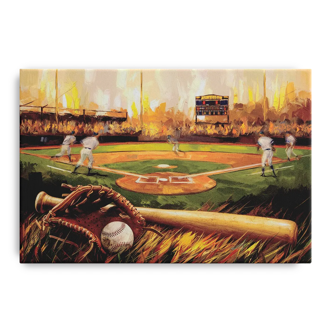 Greensboro Baseball Heritage Front - Canvas Wall Art